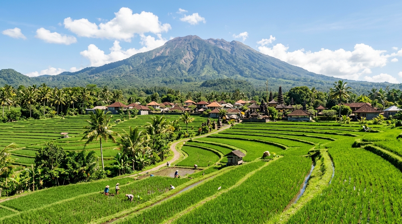 Pemandangan Candi Wetan